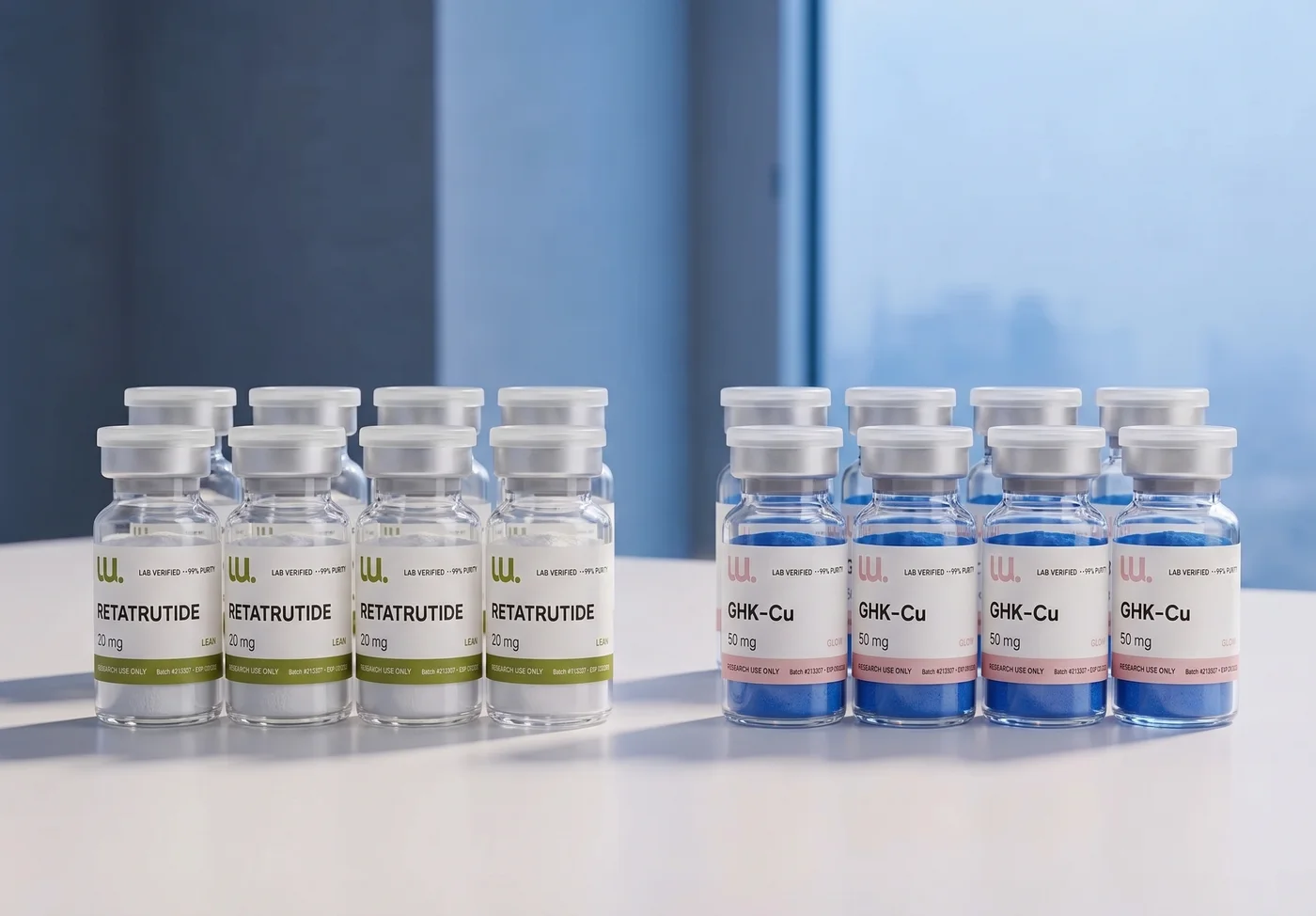 Lean & Glow bundle, 8 complete sets
