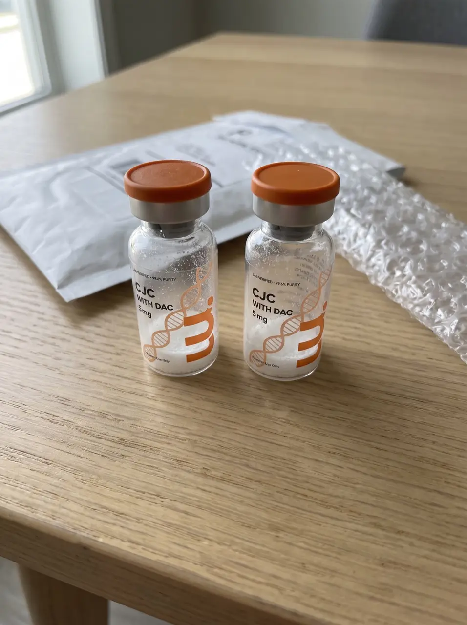 Photo shared by Pieter J. with their CJC-1295 order.